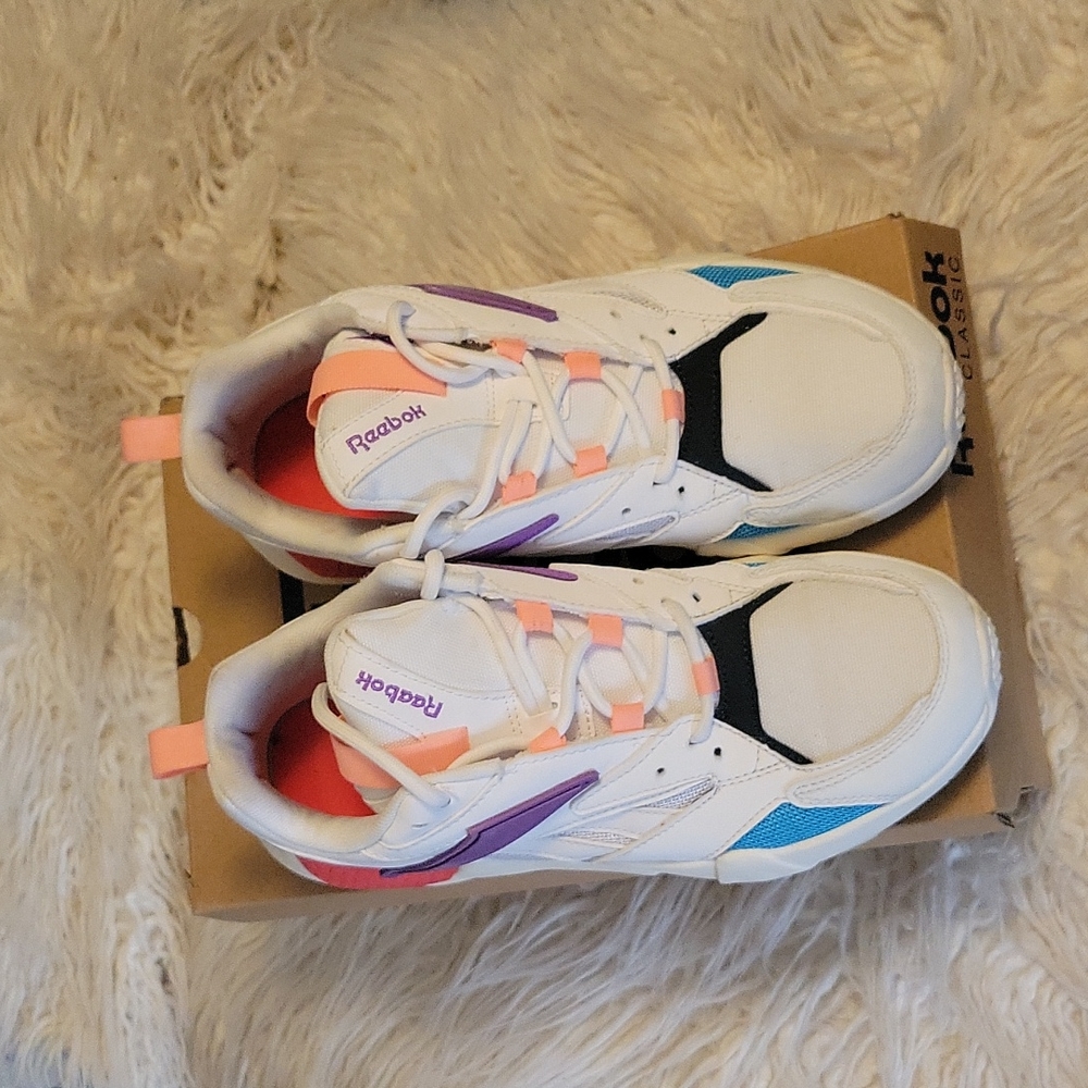 REEBOK "AZTREK DOUBLE MIX POPS" MULTI COLOR SIZE 7.5